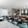 a room with tables and chairs